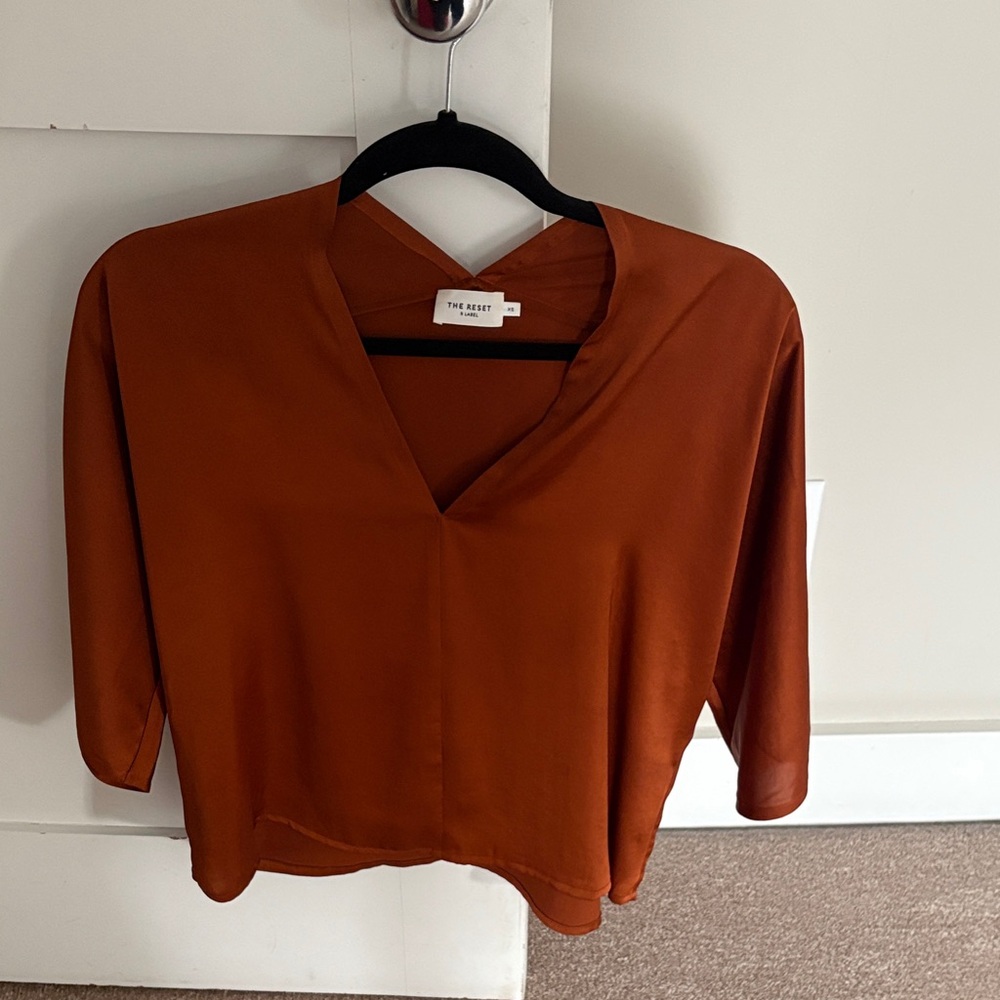 The Reset Terracotta Blouse